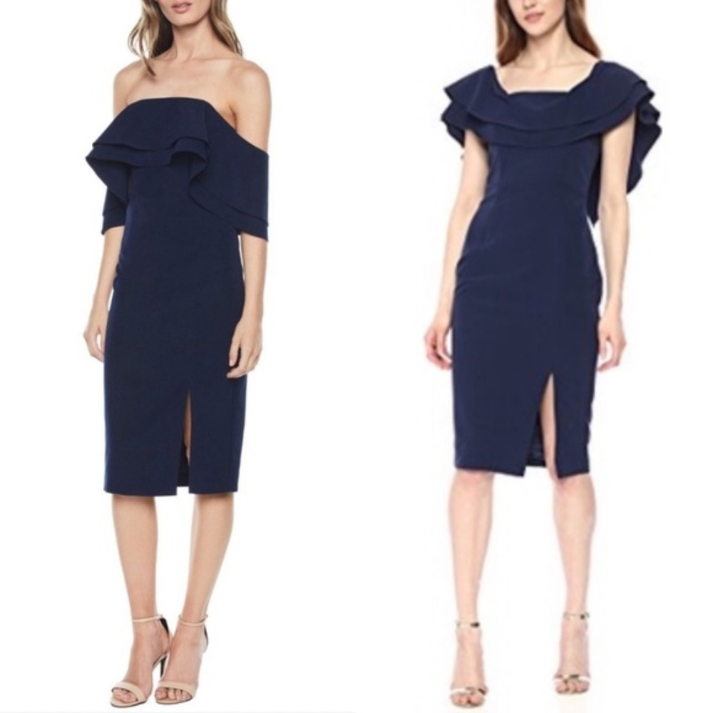 NWT BARDOT SEXY NAVY BAND DRESS 6 8 10